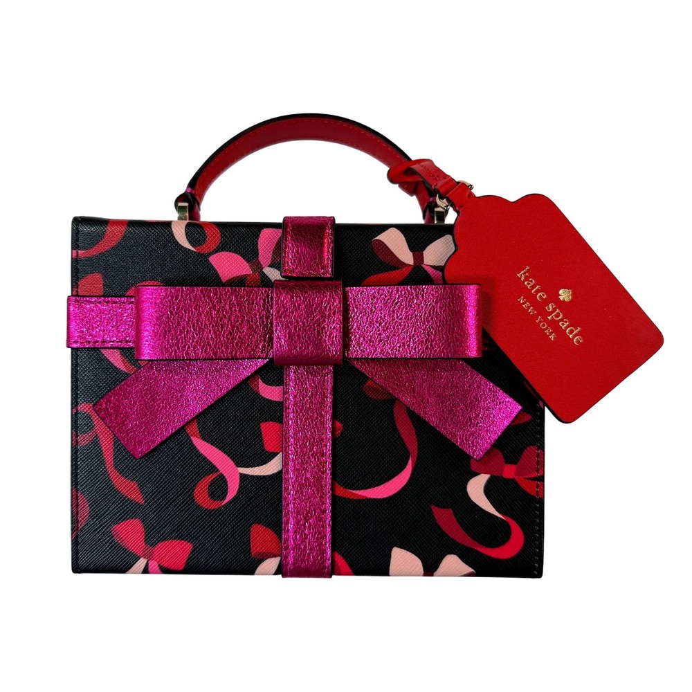 Kate Spade Gift Box Crossbody Bag NWT Bow Novelty Coquette Party